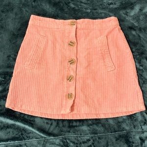 vintage coral skirt